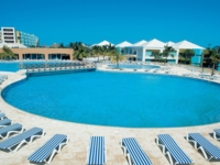 Panoramic hotel & pool view