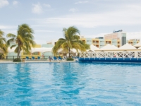 Panoramic hotel & pool view