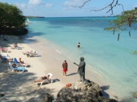 Panoramic beach view