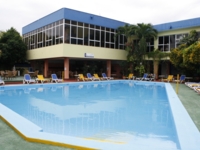 Panoramic hotel & pool view