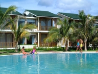 Panoramic hotel & pool view