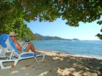 Panoramic beach view