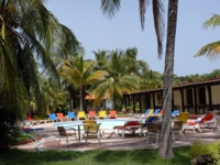 Panoramic hotel & pool view