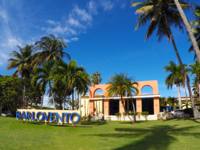 Hotel's entrance panoramic view