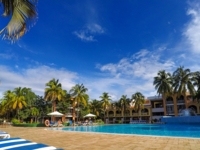 Hotel's pool panoramic view