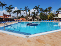 Hotel's pool panoramic view