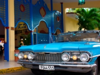 Hotel's entrance panoramic view