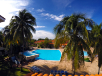 Hotel's pool panoramic view