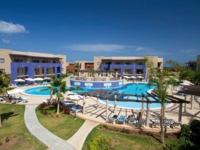 Panoramic hotel & pool view