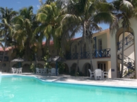 Panoramic hotel & pool view