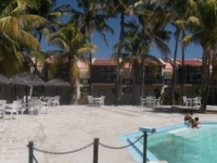 Panoramic hotel & pool view