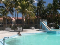 Panoramic hotel & pool view