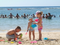 Childrens activities at the beach