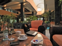 Panoramic lobby view