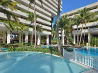 Panoramic hotel & pool view