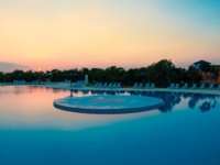 Panoramic pool view