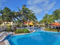 Panoramic hotel & pool view