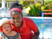 Children's activities at the pool