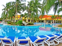 Panoramic hotel & pool view