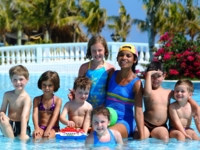 Children's activities at the pool