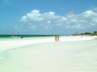 Panoramic beach view