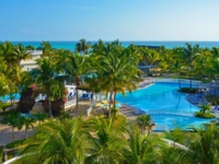 Panoramic hotel & pool view