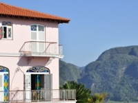 Panoramic hotel & Viñales valley view