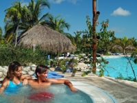 Jacuzzi and pool view