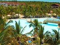 Panoramic hotel & pool view