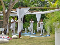 Tai chi classes at the hotel