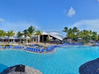 Panoramic hotel & pool view