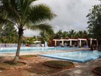 Panoramic hotel & pool view