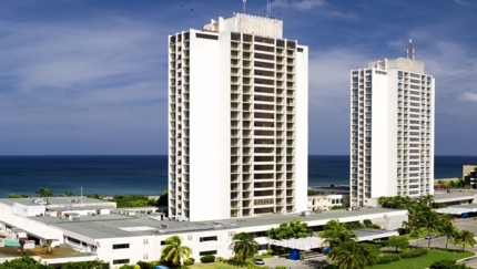 Panoramic hotel view