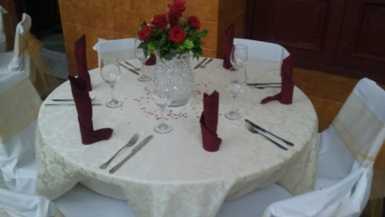 Hotel`s special dinner details