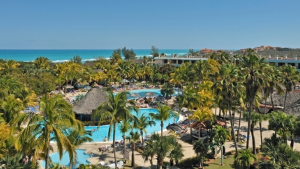 Panoramic pool view