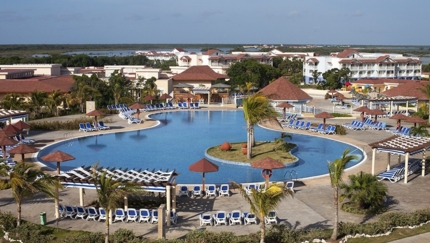 Panoramic pool view