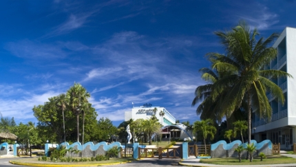 Panoramic hotel view