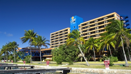 Panoramic hotel view