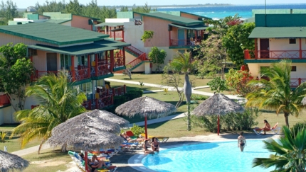 Panoramic hotel & pool view