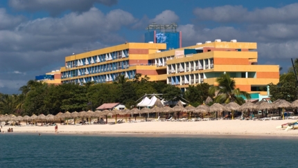 Panoramic hotel & beach view