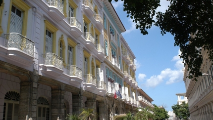 Panoramic hotel view