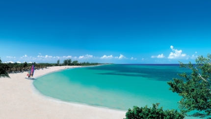 Panoramic beach view