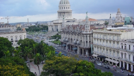 Central Park, Inglaterra Hotel, The Great Theater and The Capitol of Havana