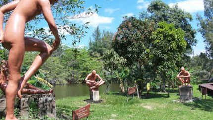 A replica of an Indian village, Guamá tourist park