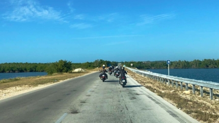Pedraplen de Cayo Coco, MOTORCYCLE TOUR FROM HAVANA TO SANTIAGO DE CUBA.