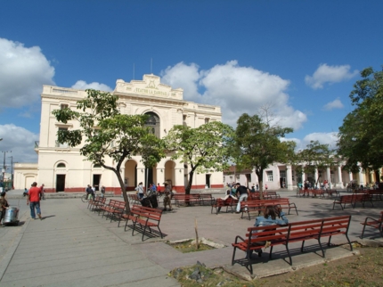 La Caridad theater panoramic view, Santa Clara city