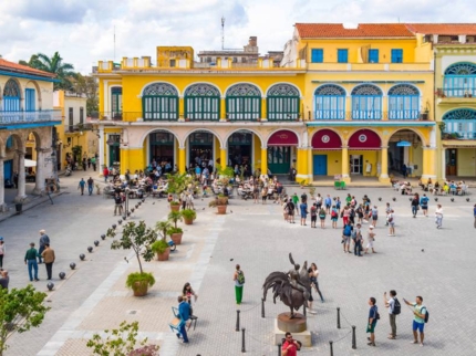 Old square of Havana panoramic view, Havana city