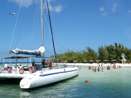 Catamaran at Cayo Blanco beach, Varadero