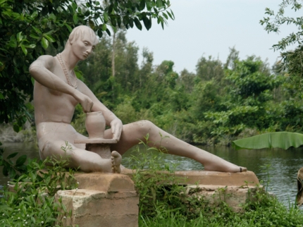 A replica of an Indian village, Guamá tourist park, Matanzas