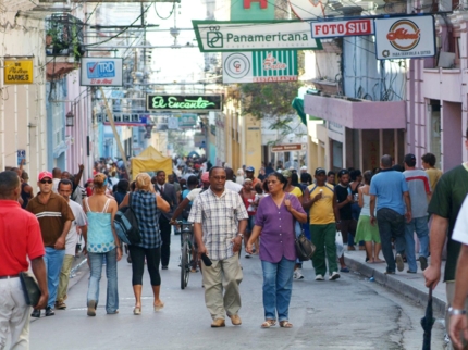 Santiago de Cuba city panoramic view